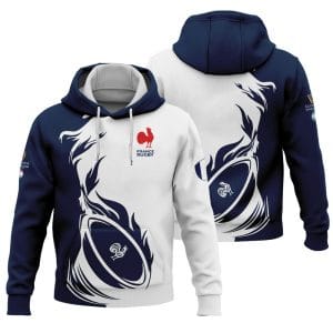 Équipe de France de Rugby à XV - Tournoi des Six Nations 2025 - Vêtements de Luxe MFR15 Hoodie