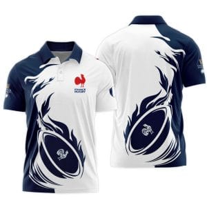 Équipe de France de Rugby à XV - Tournoi des Six Nations 2025 - Vêtements de Luxe MFR15 Polo