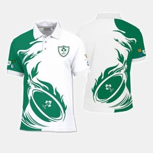 Ireland Rugby Team – Six Nations Championship 2025 PLIE4 Luxury Polo